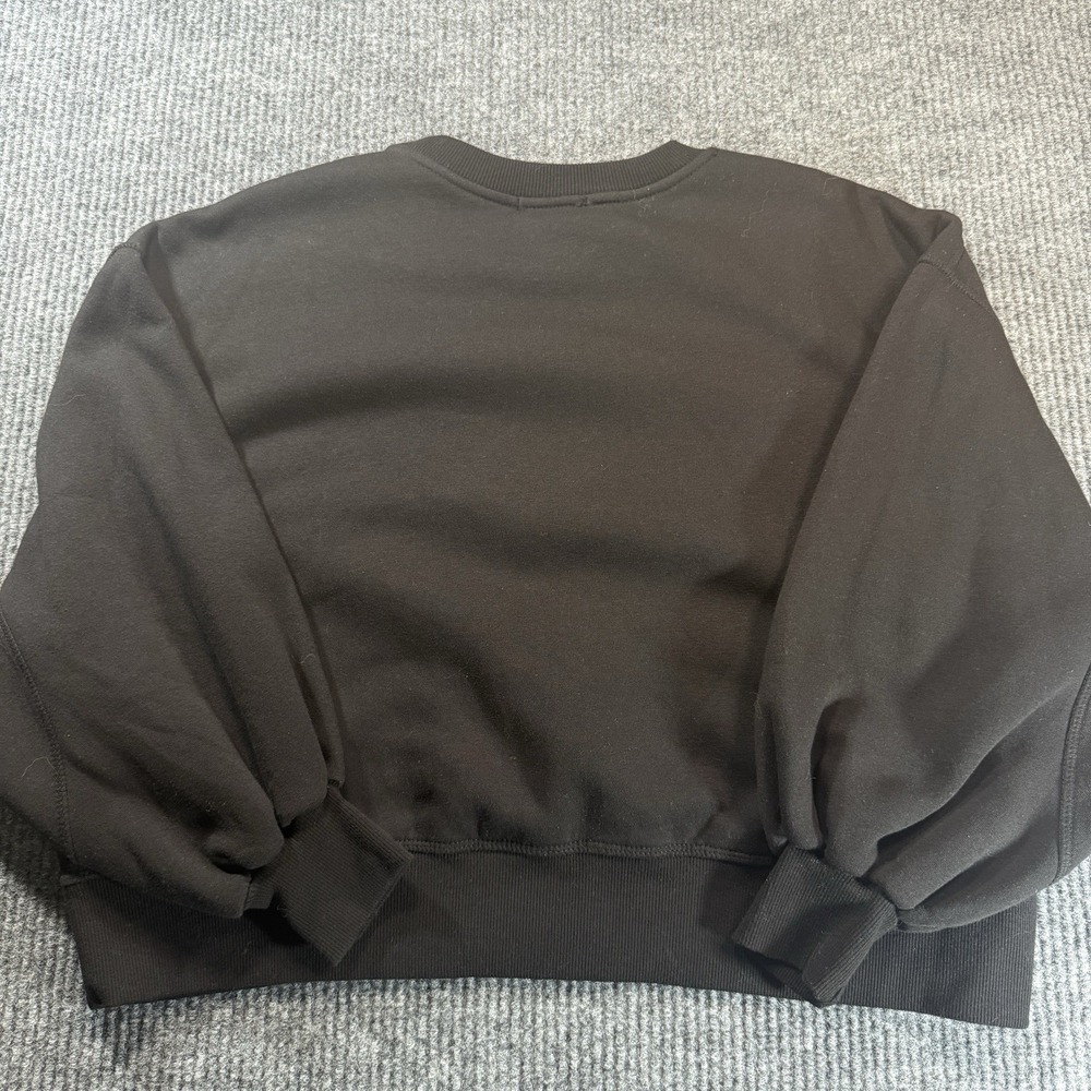 Judith March Gameday Sweatshirt Womens Medium Black Gold Sequin Sports Fan - Picture 9 of 10